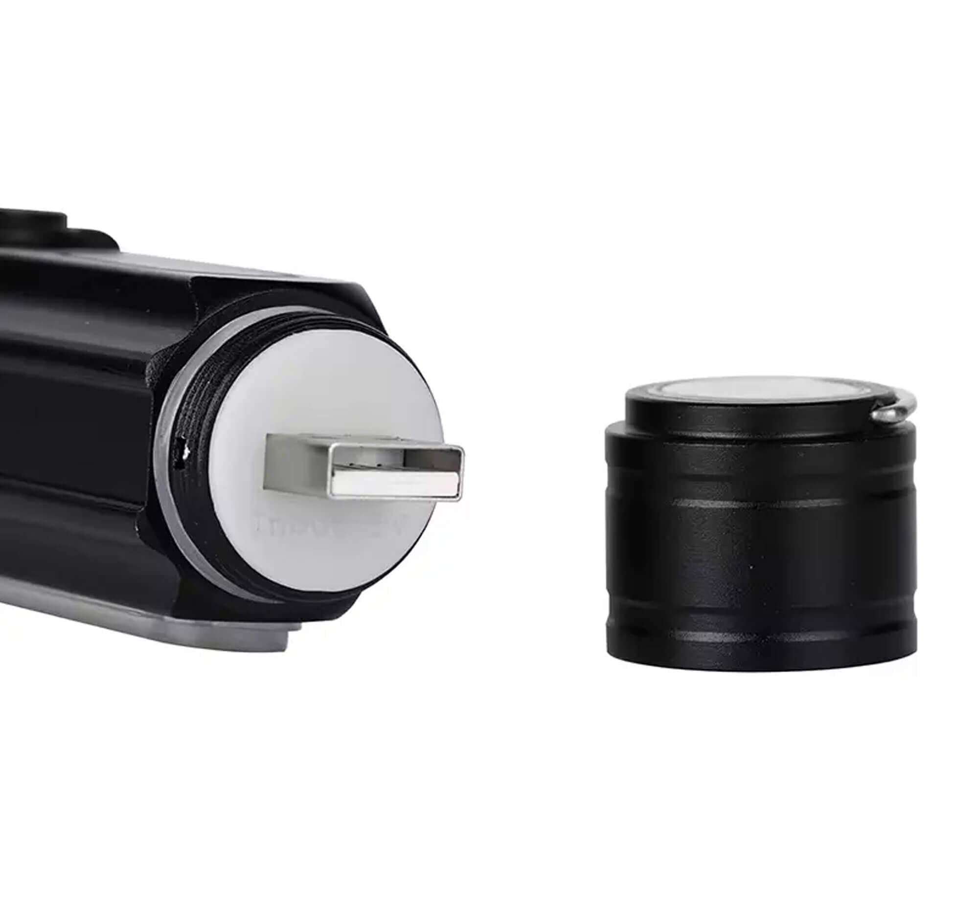 Lampe de poche LED multifonctions rechargeable en aluminium