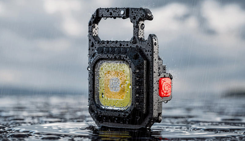 Lampe LED COB magnétique avec mousqueton et décapsuleur