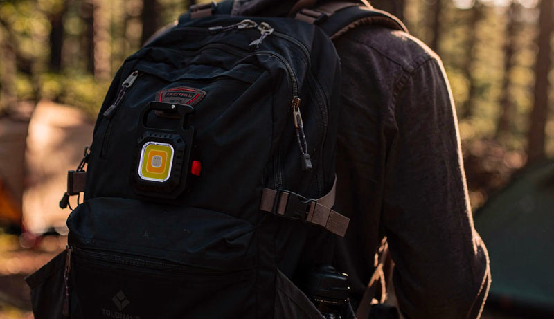 Lampe de poche LED COB rechargeable porte-clés