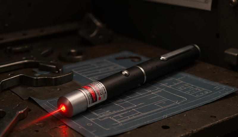 Pointeur laser rouge avec piles AAA incluses