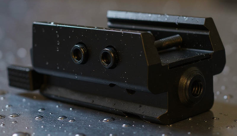 Micro laser rouge compact sur rail Picatinny