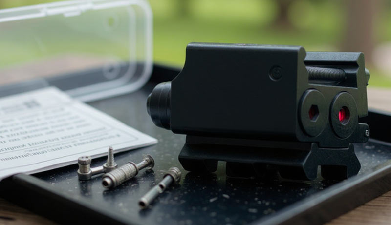 Nano laser rouge 650nm livré avec piles LR41