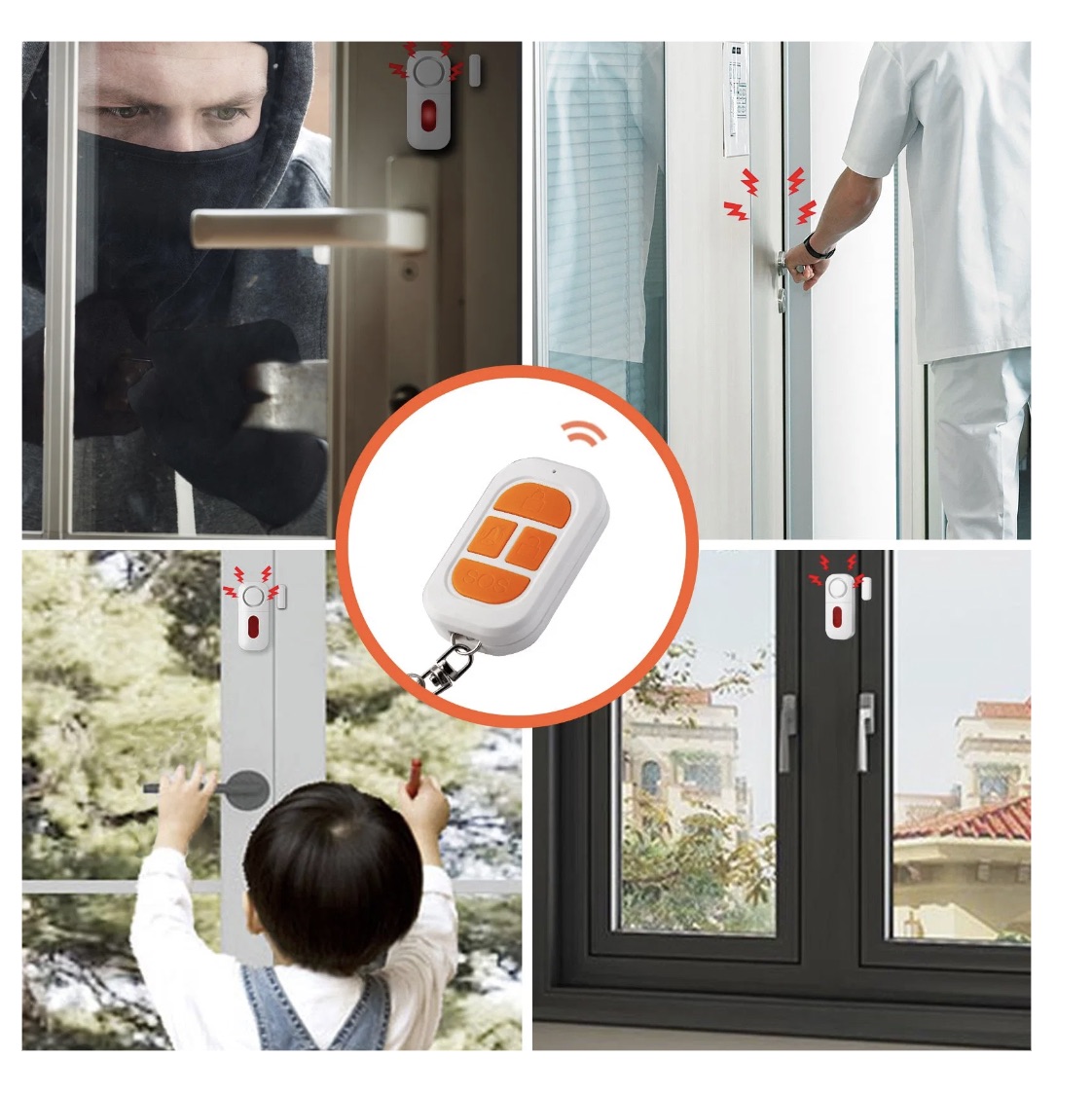 Alarme de porte et fenêtre avec télécommande