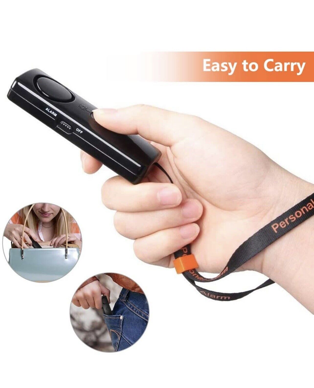 Alarme personnelle avec lumière LED intégrée
