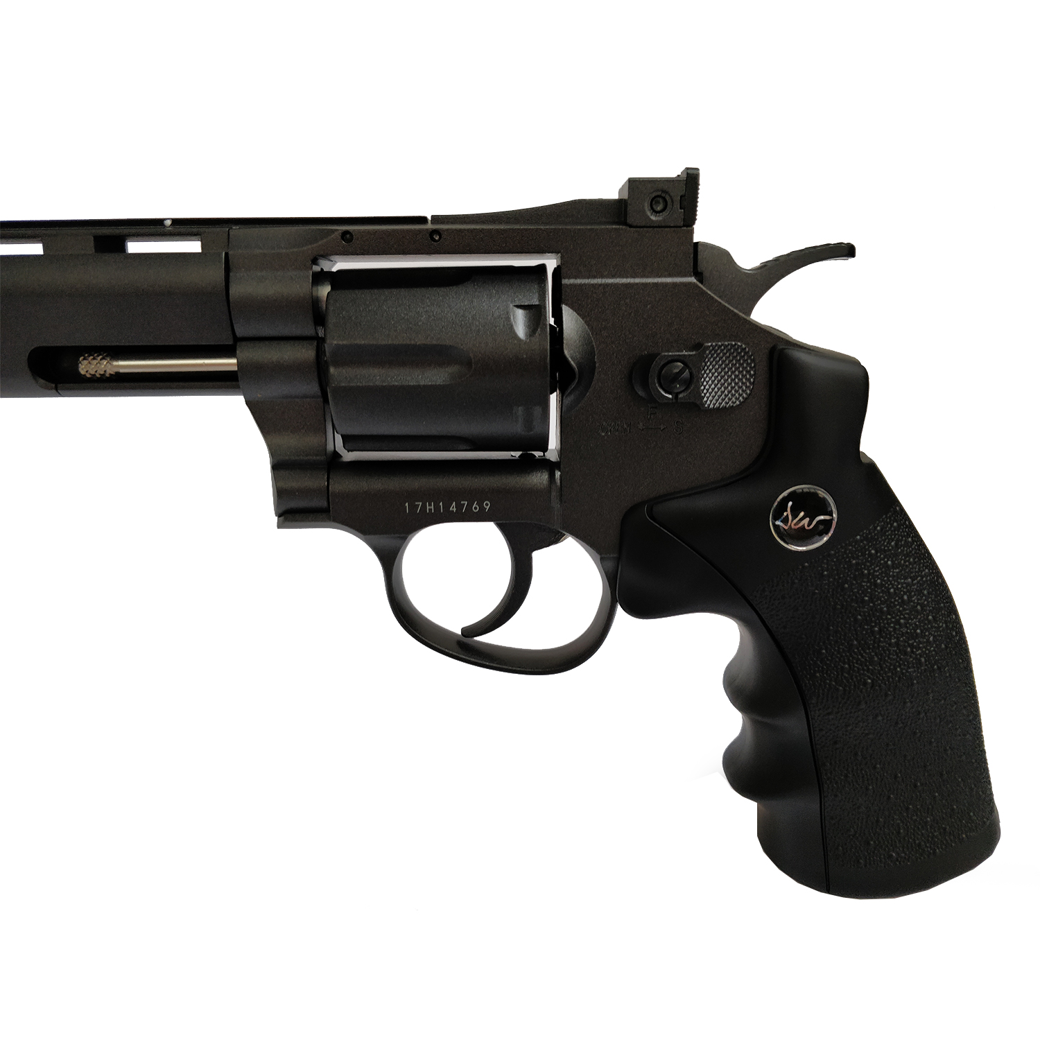 Kit complet revolver Dan Wesson 8 pouces noir avec accessoires