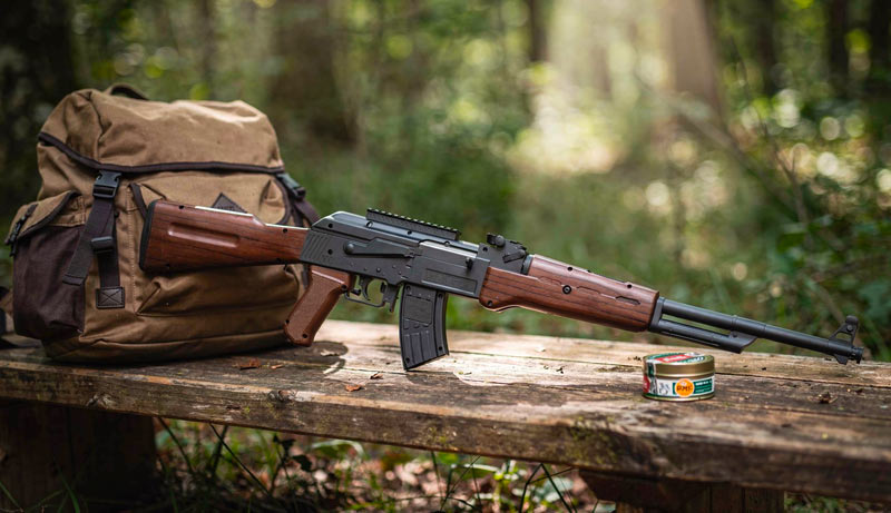 Carabine AK 450 EKOL Black Brown vue latérale