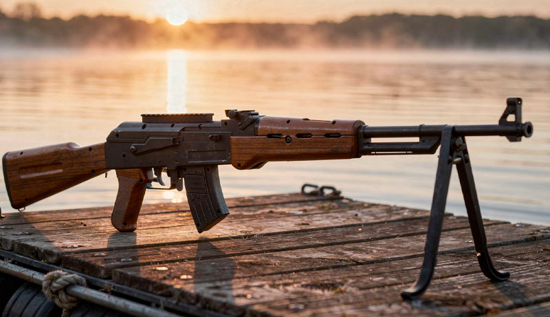 Rail RIS 22 mm et système de visée AK 450 EKOL