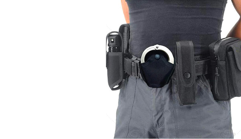 Mini holster en nylon résistant pour menottes et pistolets compacts