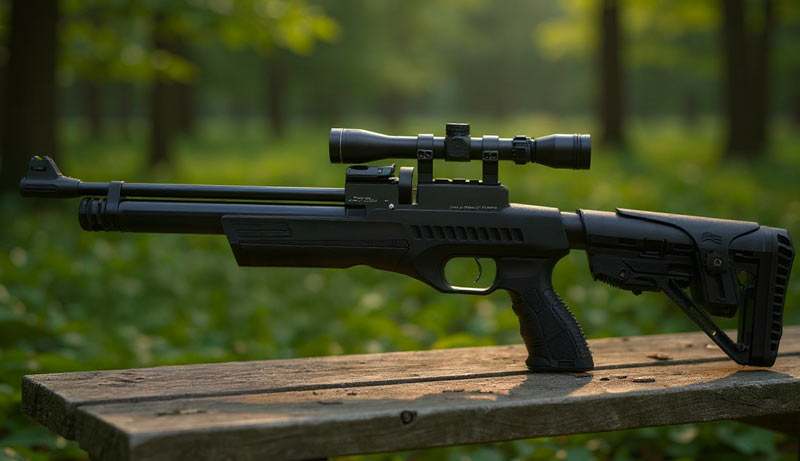 Carabine PCP EKOL P 3550H Black calibre 5,5 mm avec lunette 3-9x40