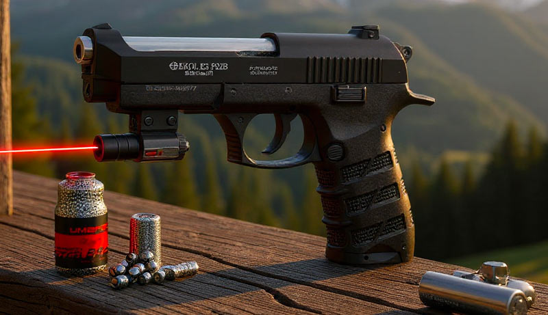 Chargeur et accessoires du pistolet Ekol ES P92B CO2