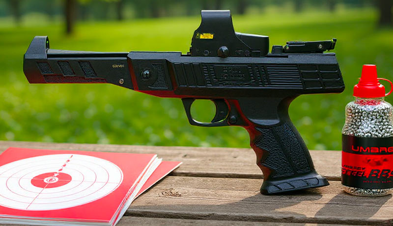 Pack Pistolet Ekol Fowler 4.5mm avec viseur point rouge