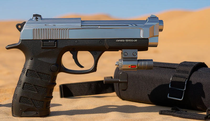 Pistolet Ekol ES P92 Shiny Chrome vue principale