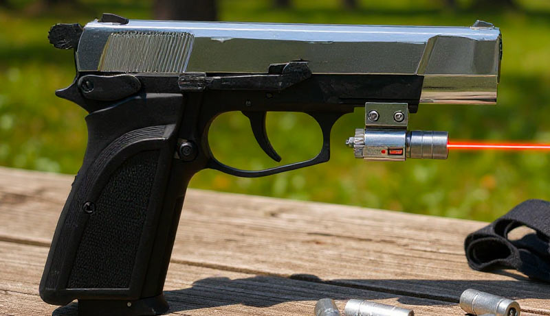 Pistolet Ekol ES P66 Shinny CO2 Full Metal avec laser rouge