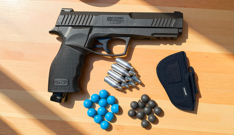 Revolver de défense TP50 Gen2 T4E calibre .50 avec holster