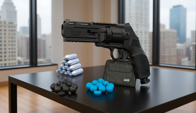 Revolver de défense Umarex TR50 Gen2 calibre 50 avec housse