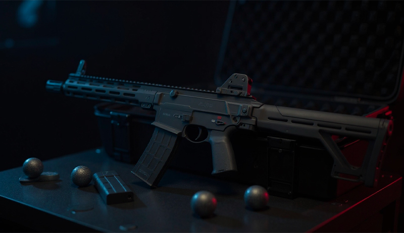 Design ambidextre plateforme AR carabine T4E TC68