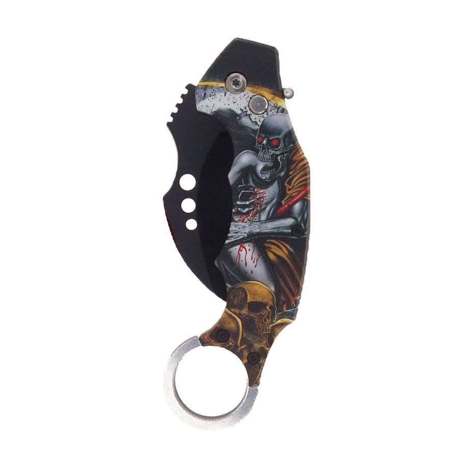Détail de la lame du karambit automatique
