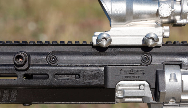 Garde-main avec porte-chargeurs et filetage M22x1.5