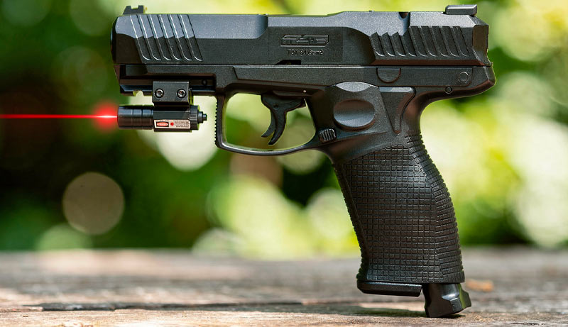 Pack pistolet de défense TPX50 T4E CO2 calibre 50 avec micro laser