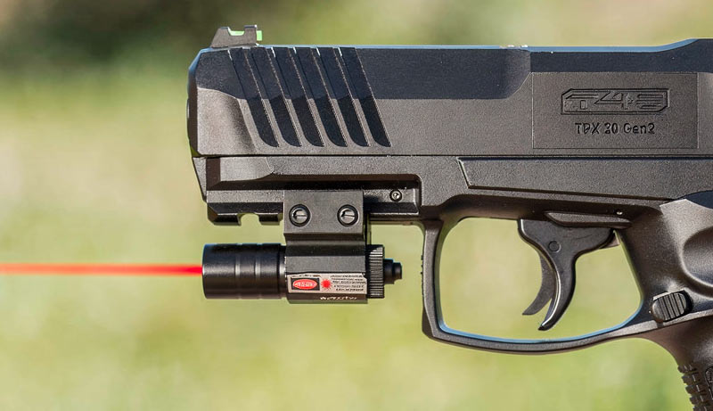 TPX50 T4E visée fibre optique et rail Picatinny
