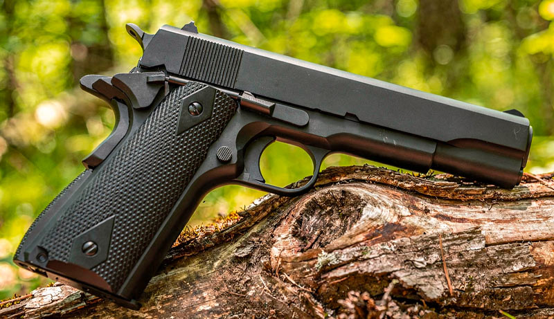 Pistolet Ekol ES 1911 noir mat CO2 4.5 mm BBs - vue détaillée