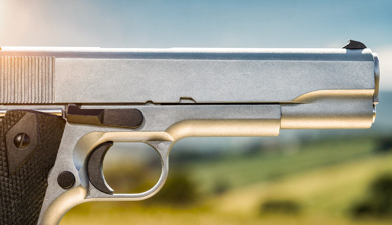 Détail du Pistolet Ekol ES 1911 Blanc CO2 blowback 4,5 mm BBs - vue 3