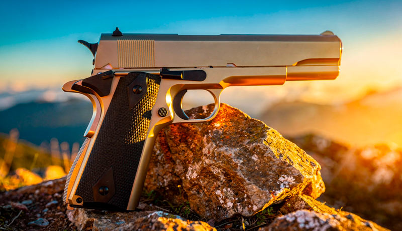 Pistolet Ekol ES 1911 Satin CO2 4,5 mm BBs avec holster - vue principale