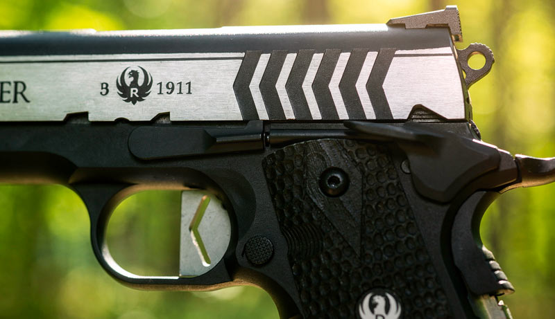 Visée et sécurité du pistolet Ruger SR1911 Competition CO2