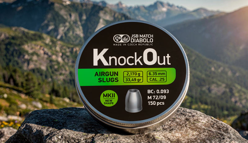 Plombs JSB Knock Out Slugs 6,35 mm boîte