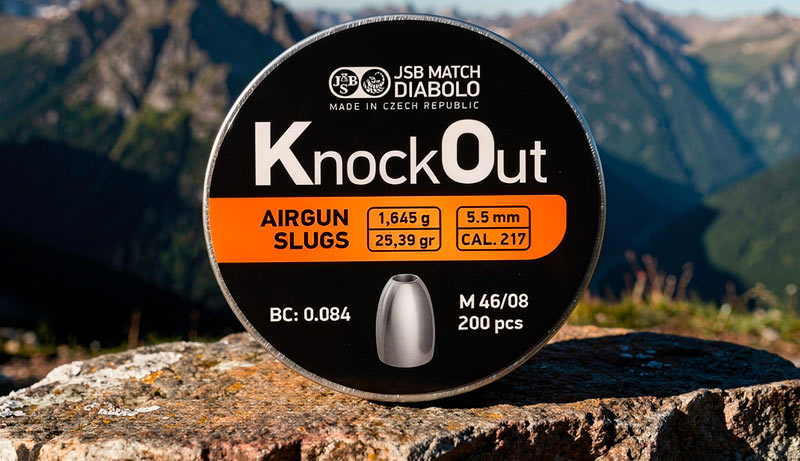 Boîte de 200 plombs JSB Knock Out 5,5 mm