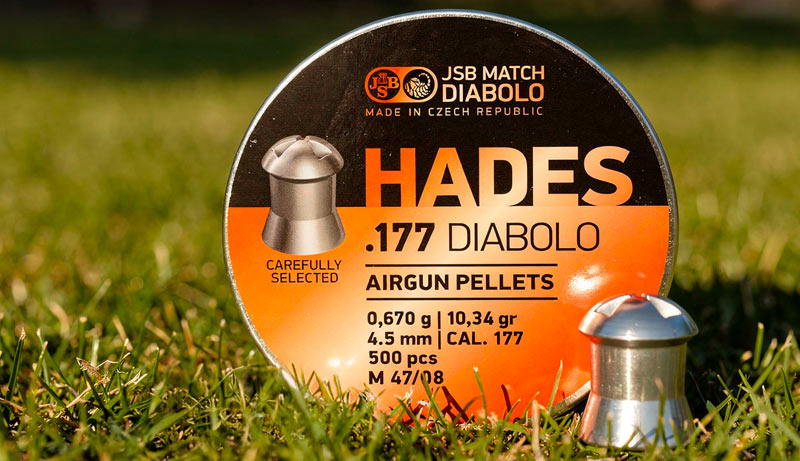 Détail tête plomb JSB Hades
