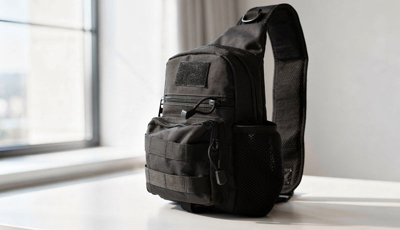 Sac à bandoulière nylon Oxford imperméable pour randonnée