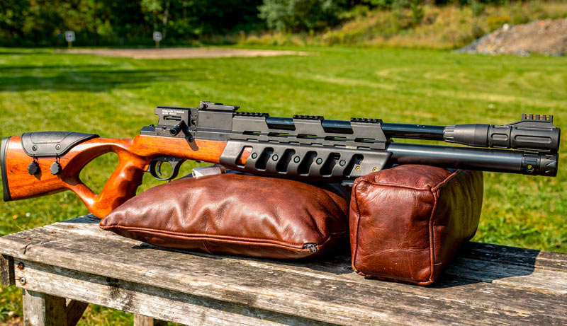 Carabine PCP JTS Sentry Xisico HC calibre 5,5 mm avec crosse bois