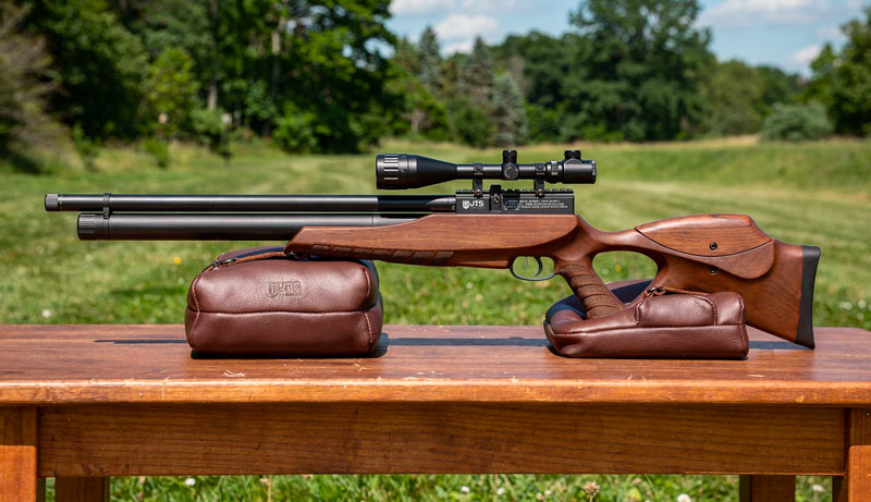 Carabine JTS Airacuda Max Wood PCP 5,5 mm avec lunette 6-24x50