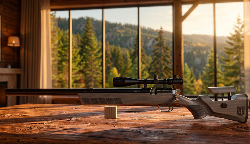Carabine JTS Stealth Hawk PCP calibre 5,5 mm avec lunette 6-24x50