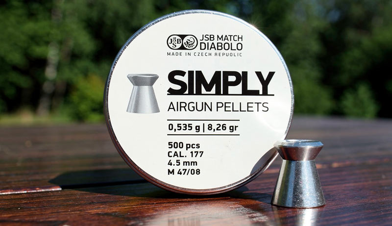 Plombs JSB Simply 0,535 g pour pistolet et carabine à air comprimé