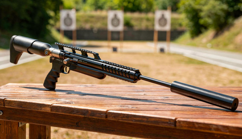 Carabine Snowpeak M18 PCP calibre 5.5 mm avec lunette 6-24x50