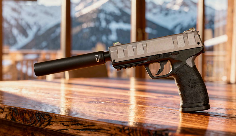 Pack pistolet LTL Bravo Premium CO2 calibre 50 avec silencieux