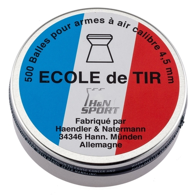 Boite de 500 plombs ECOLE DE TIR 4,5 mm