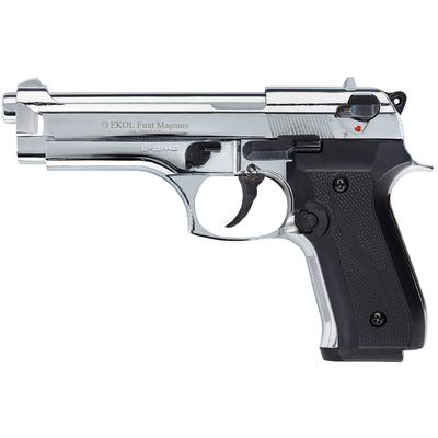 Pistolet de défense EKOL Firat modèle Beretta 92 F chrome calibre 9 mm