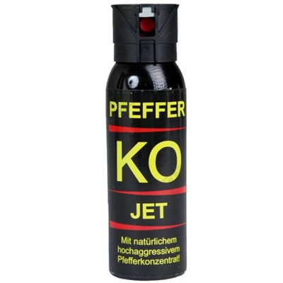 Défense lacrymogène 100 ml gel poivre k.o Jet très puissante