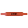 Brassard pour agent de sécurité réflexite orange