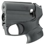 Pistolet lacrymogène P2P PGS II vu de trois quarts avant, lampe intégrée sous le canon