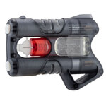 Pistolet lacrymogène Guardian Angel II Piexon gris translucide, vu de profil