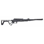Carabine BM8 Tactical noire dépliée vue de profil, crosse squelette et rail supérieur