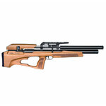Carabine PCP Snowpeak P35X seule, de profil, crosse en bois clair et canon noir