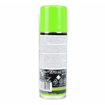 Dos de l’aérosol d’huile silicone avec la notice et la mention 200 ml