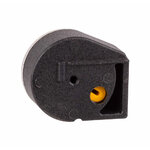 Dos du chargeur Reximex 7 coups en plastique noir, rotor jaune visible par un orifice rond