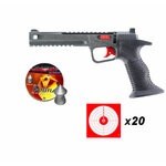 Pack UX SPA Expert : pistolet à CO2 gris et noir, boîte de 500 plombs Umarex Cobra et 20 cibles