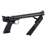 Crosman P1377 avec le levier de pompe déployé sous le canon